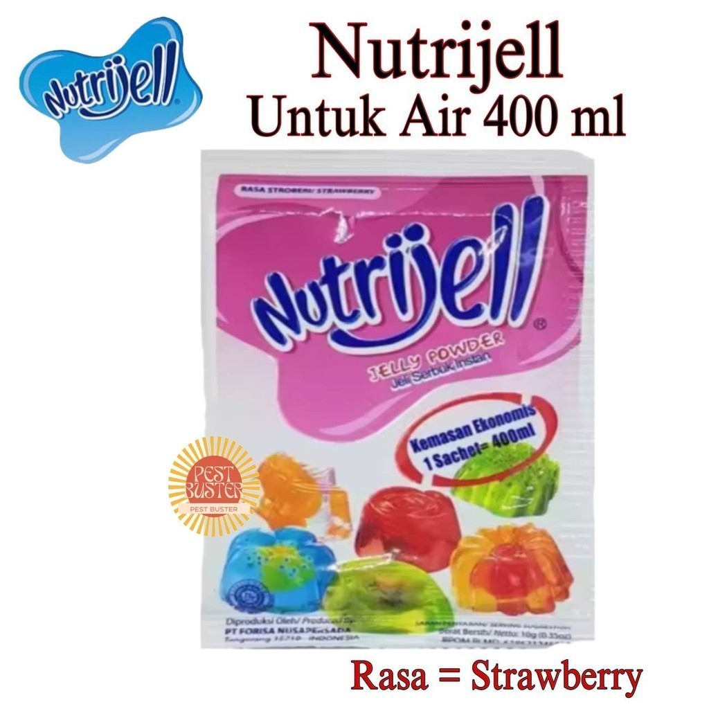 

Nutrijell Strawberry 10gr BPOM Halal Original