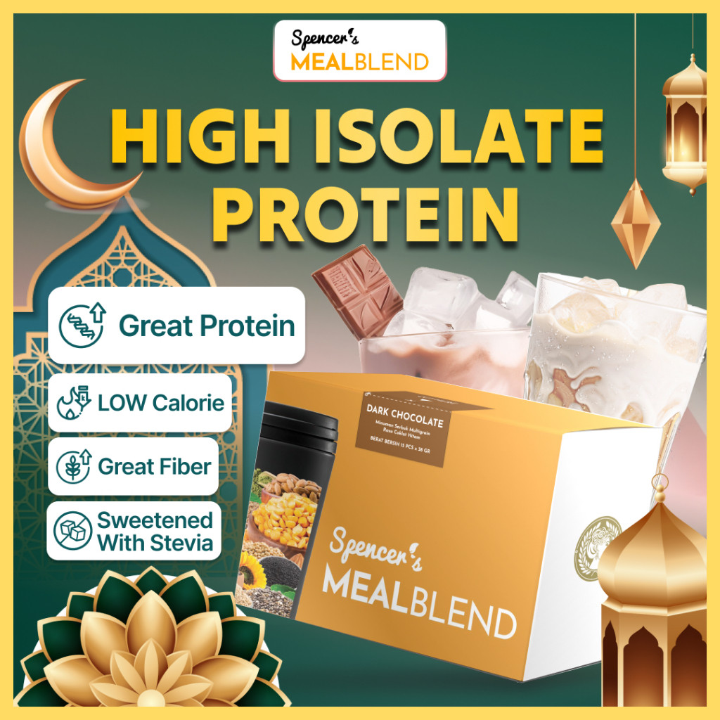 

Spencer's MealBlend - Meal Replacement Protein Lezat Rendah Kalori Minuman Post Workout Cutting