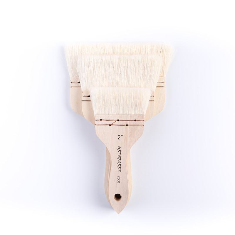 

ArtSecret High Grade Painting Brush 2600 Short Wooden Handle Goat Hair Art Tool Supplies Stationery Drawing Pen For Watercolor