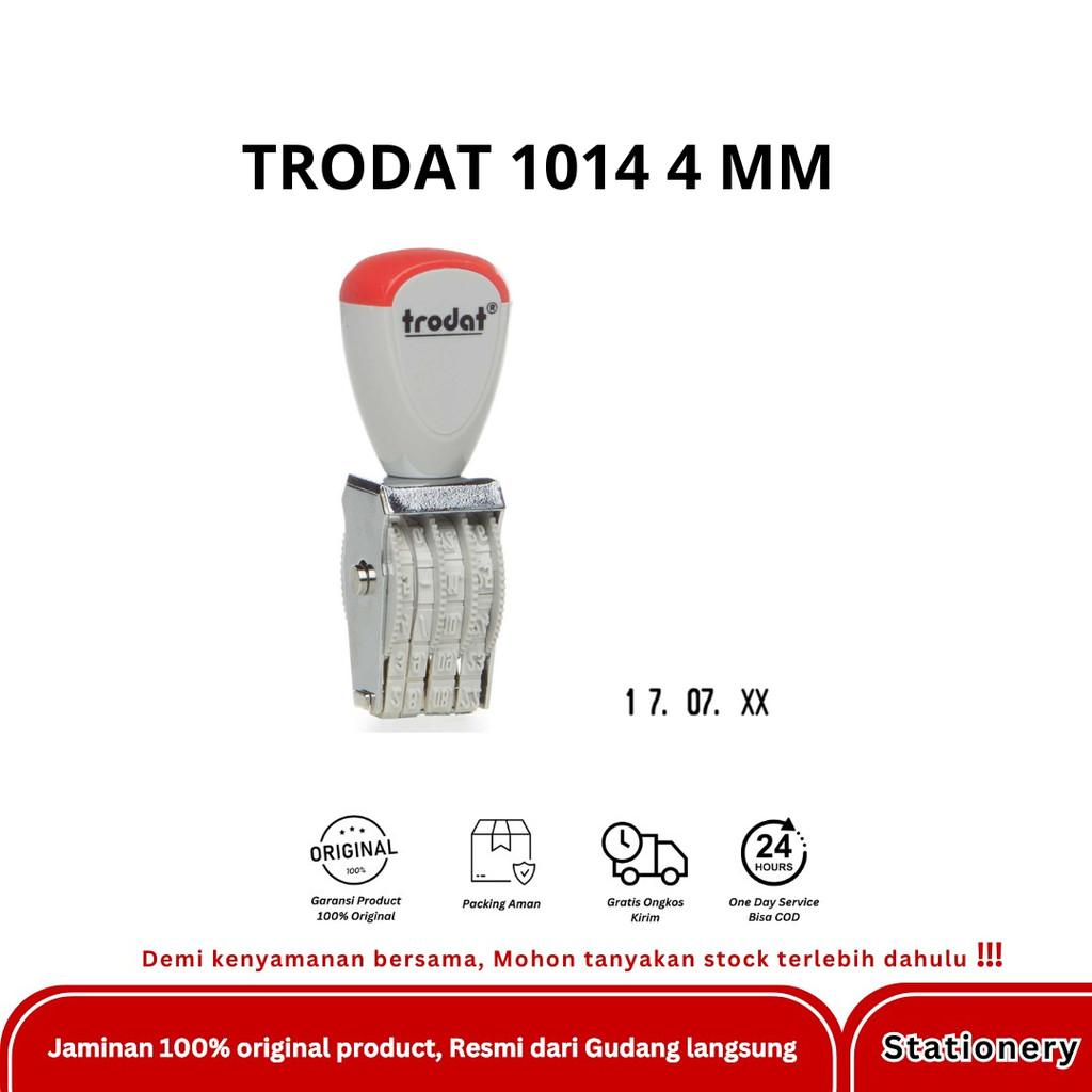 

TRODAT STEMPEL TANGGAL 1014 STD LINE DATER 4 MM