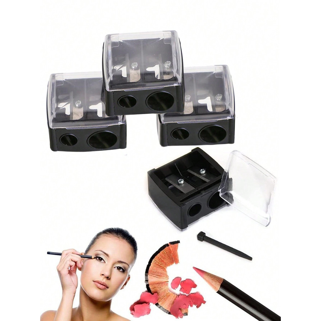 

4pcs Makeup Pencil Sharpener Eyeliner Sharpener Lip Pencil Sharpener Cosmetic Pencil Sharpener Dual Sharpener
