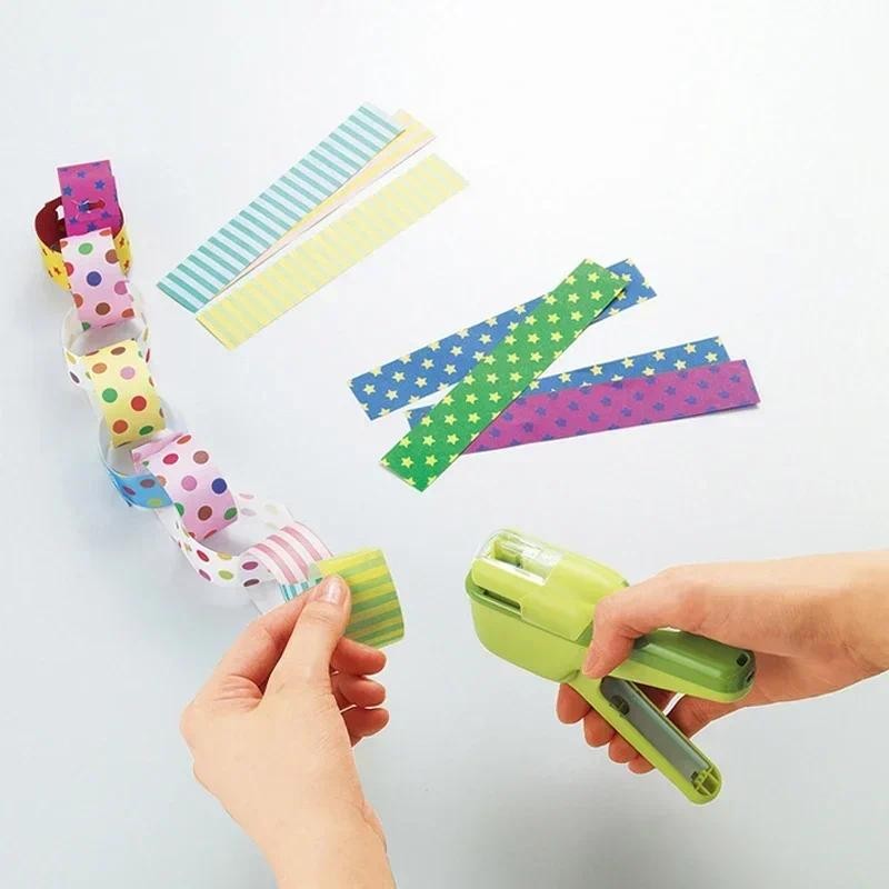 

Stapling Mini Stapleless Office Plastic Staples Bookbinding School Without Safe Stapler Supplies Portable Paper