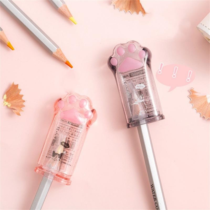 

Pencil Sharpener Random Color Creative Cat Paw Kawaii Stationery Office School Supplies Korean Stationery