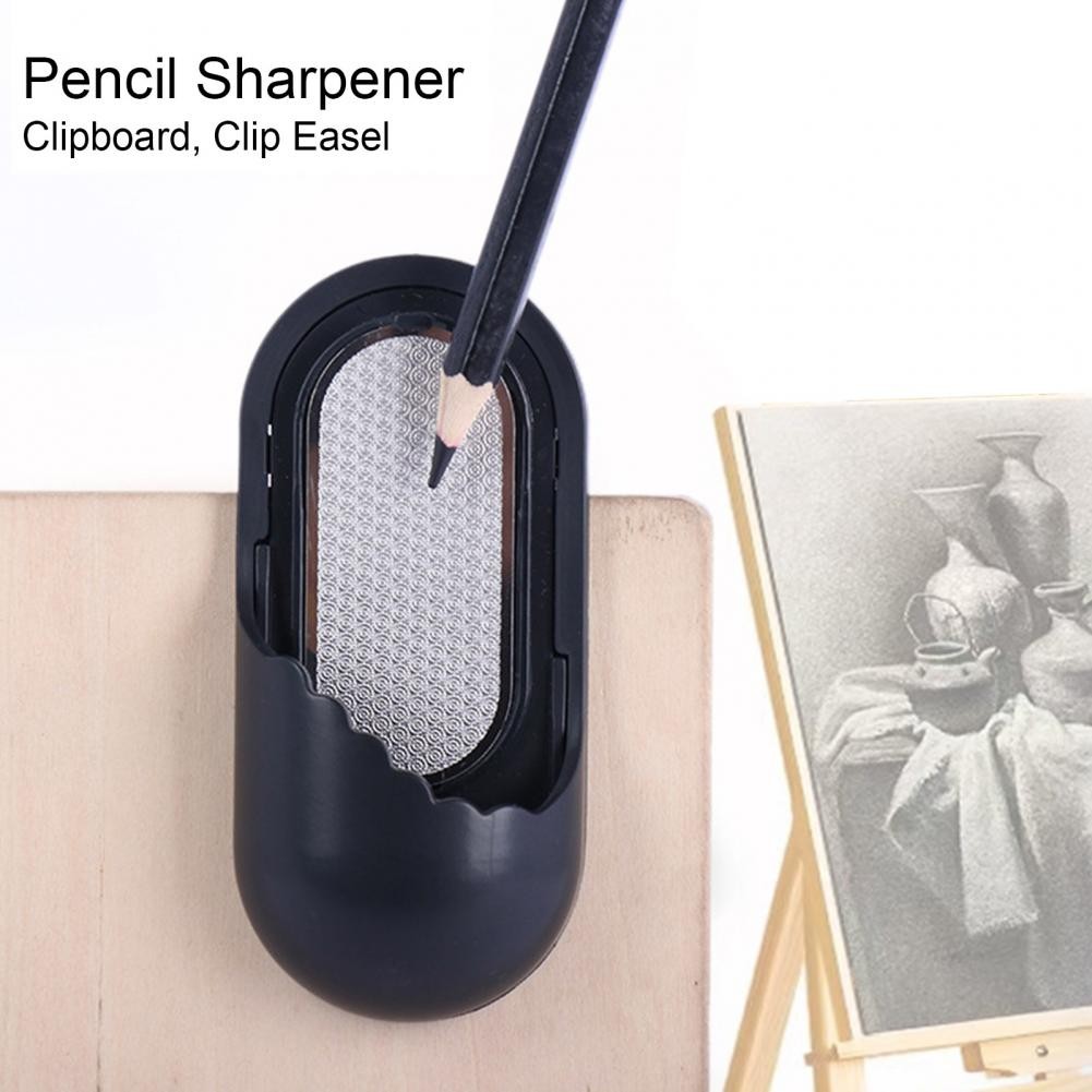 

Charcoal Pencil Sharpener Clip Type Portable Sketching Drawing Pencil Point Sandpaper Sharpening Tool Student Art Supplies