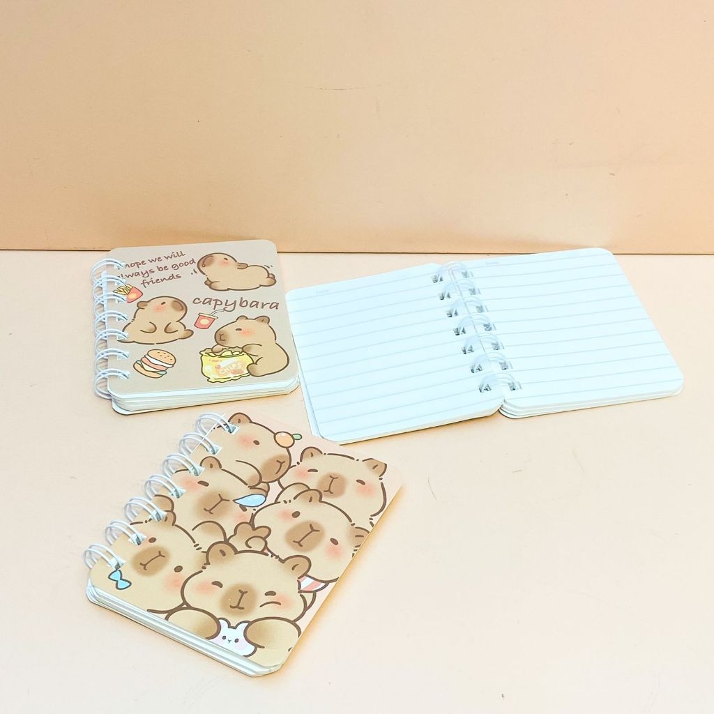 

HYPE N FANCY BUKU BINDER SPIRAL A7 CAPYBARA Capybara Cappibara kapibara termurah bagus lucu imut