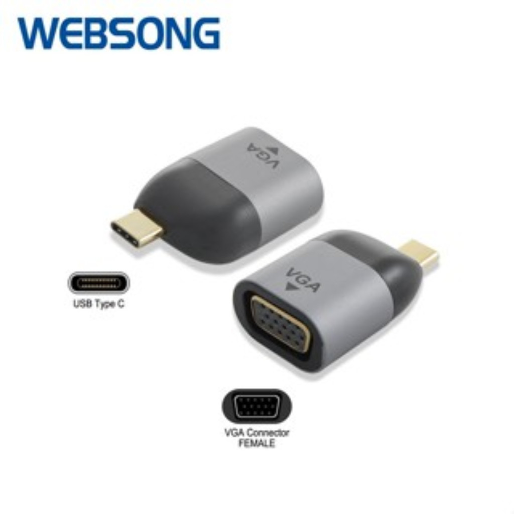 WEBSONG Connector Type C To Vga Female
