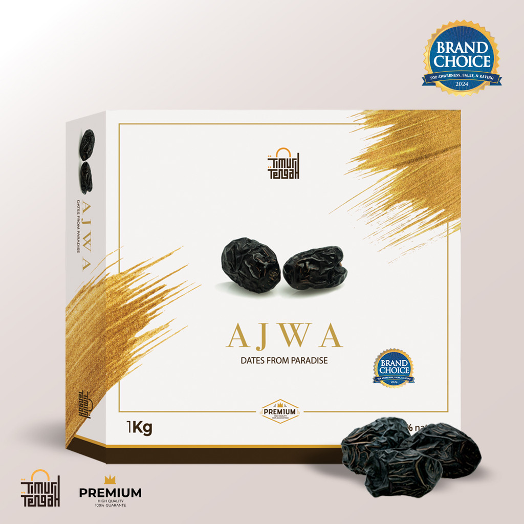 

Kurma Ajwa 1 Kg Premium Timur Tengah Kurma Nabi Asli Madinah High Quality