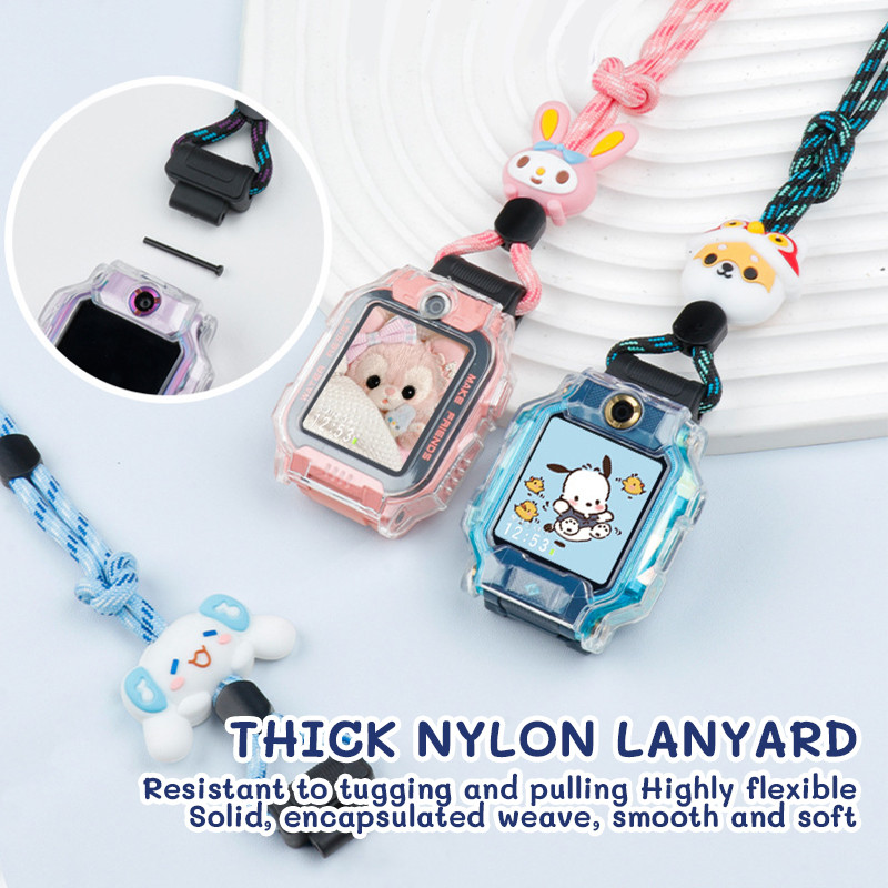 Neck Lanyard Strap for imoo Z1 /Z6 /Z7  Watch, Anti - loss Keychain, and Watch Case + Film Set for K