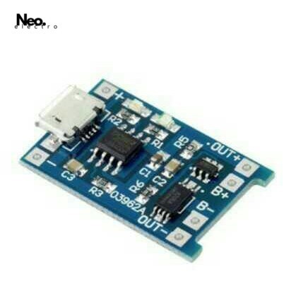 5V Micro USB 1A 18650 Lithium Battery Charging Module + Protection