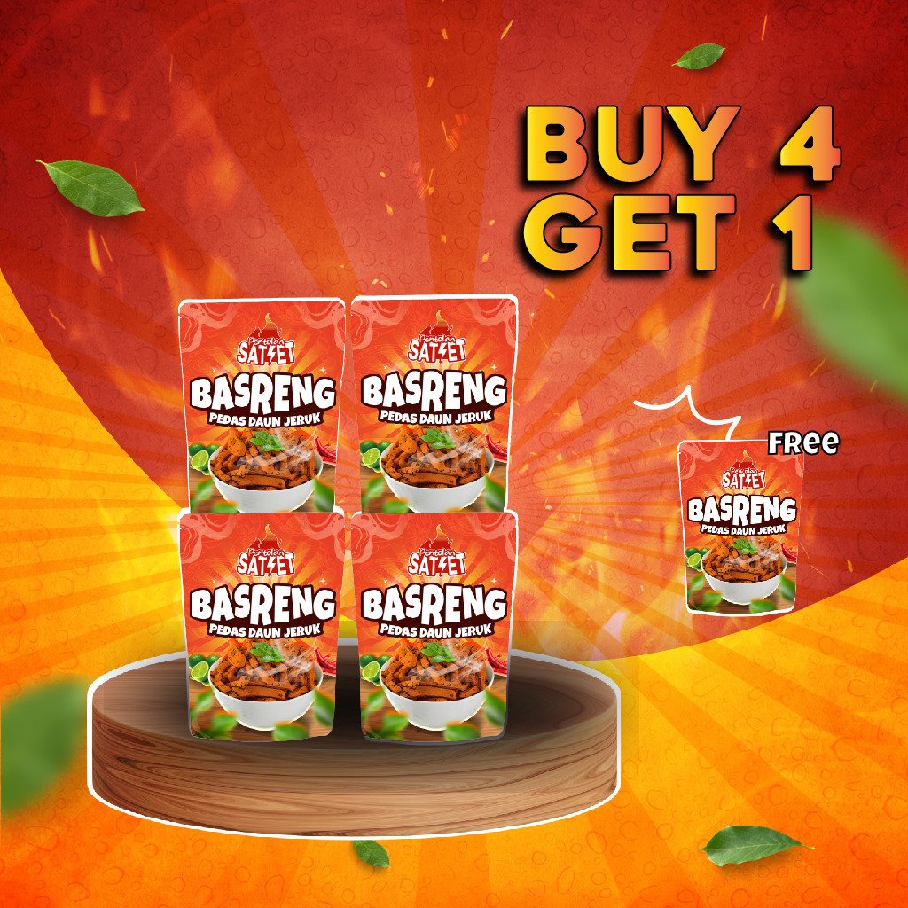 

Pentolan Satset - Paket Bundling Basreng Pedas Daun Jeruk - Beli 4 Gratis 1