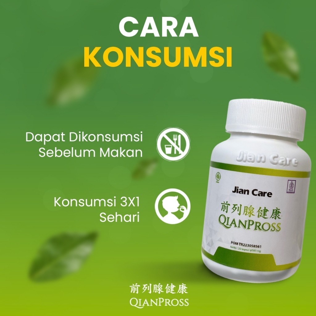 Qianpross JIANCARE Ampuh Atasi Prostat Susah Buang Air Kecil Infeksi Saluran Kemih ORIGINAL BPOM