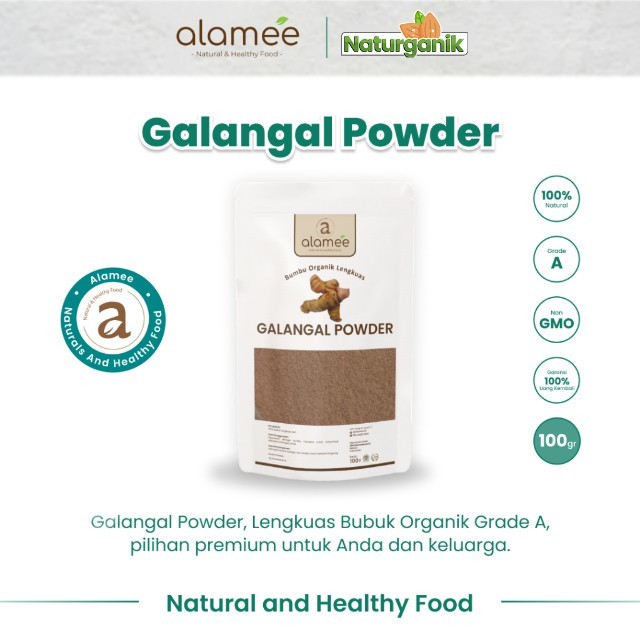 

ALAMEE Lengkuas Bubuk Bumbu Dapur Organik Galangal Powder Murni Asli Seasoning 100 Gram Naturganik