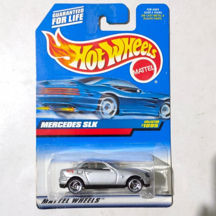 SR99 Hotwheels Hot Wheels Mercedes Benz SLK silver 2001 base besi rare