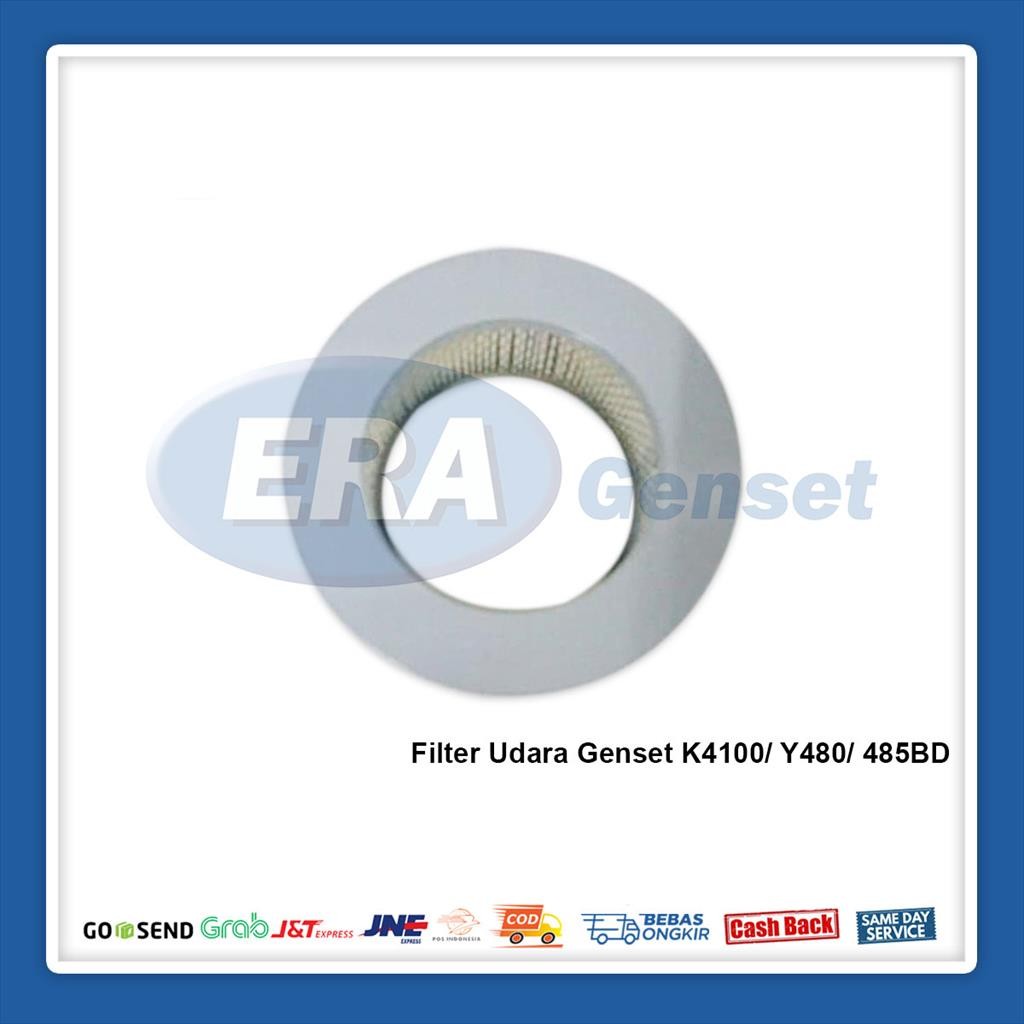 Filter Udara Genset K4100/Y480/485BD Diameter Lubang 13 cm