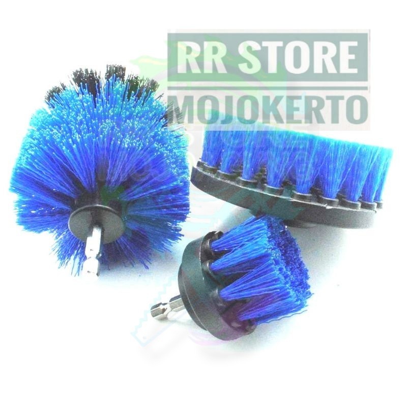 Sikat Bor Elektrik Power Cleaning Head 3 PCS