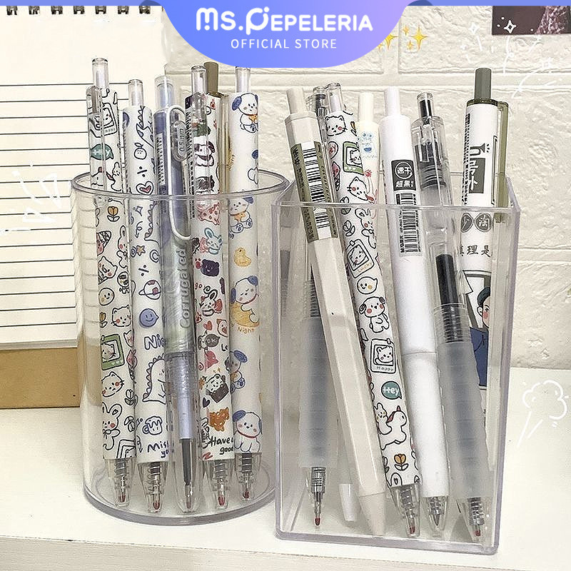 

Pulpen Tinta Hitam 6PCS/BOX/Gelpen Hitam 0.5mm - Ms.Pepeleria