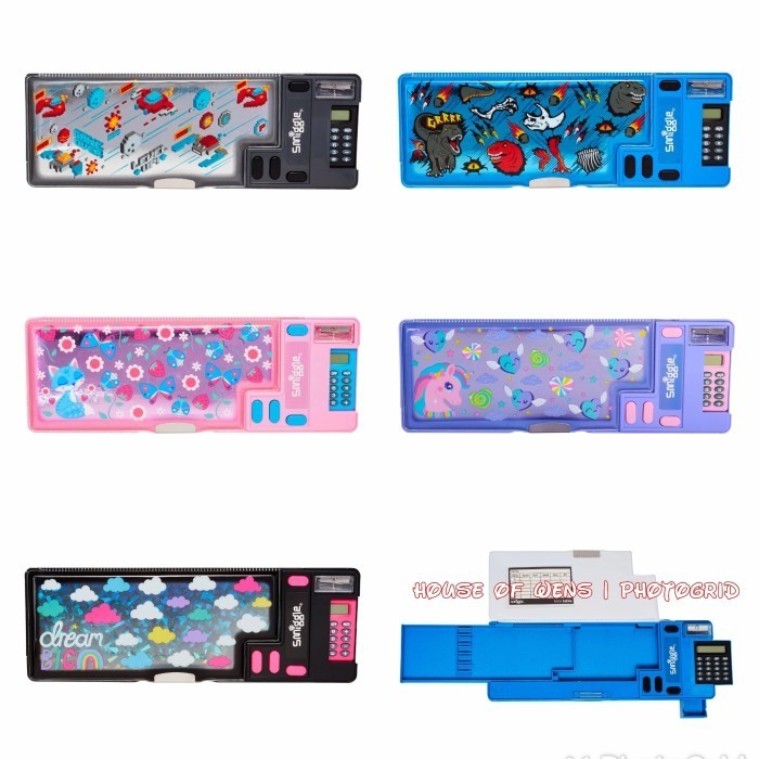 

[Ready] SMIGGLE PEPPY LITE POP OUT PENCIL CASE ORIGINAL - TEMPAT PENSIL - Purple Unicorn