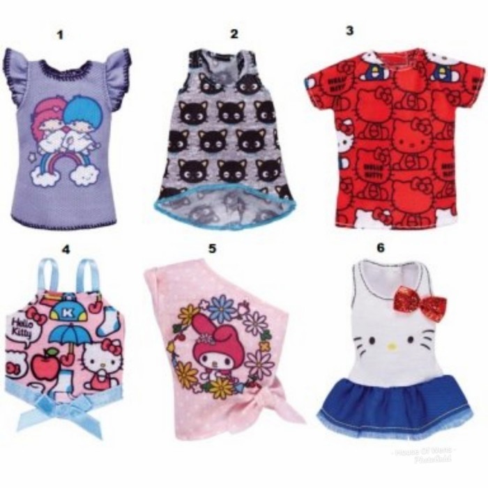 BARBIE HELLO KITTY CLOTHES ORIGINAL - BAJU BONEKA BARBIE - BAJU BARBIE