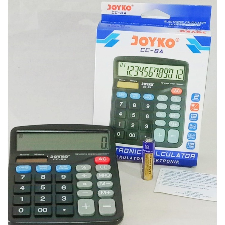 

Calculator / Kalkulator Joyko CC-8A / 12 Digits / Check Correct