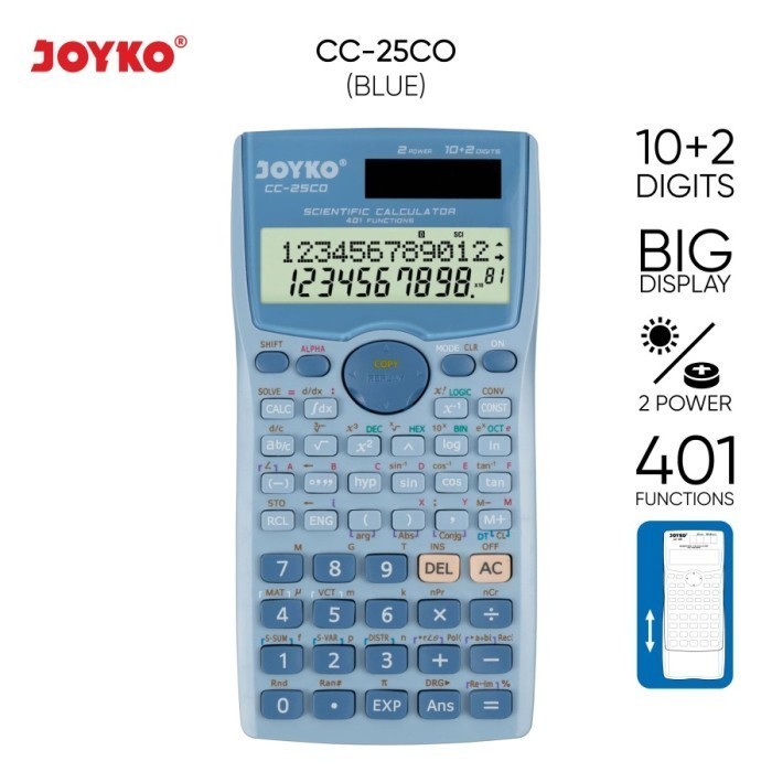 

JOYKO CC 25CO Kalkulator Ilmiah 401 Func Scientific Calculator CC25CO - PINK