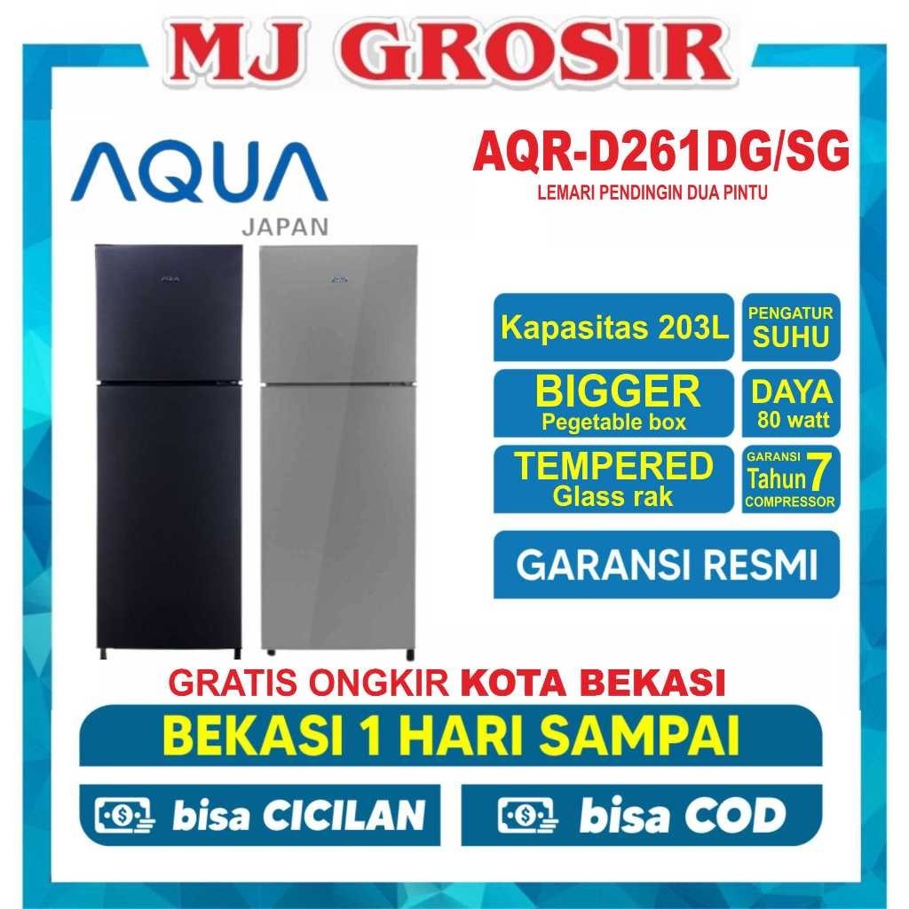 KULKAS AQUA JAPAN AQRD 261 LEMARI ES 2 PINTU AQRD261 LOW WATT