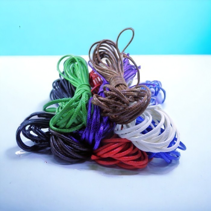 Tali Kulit Korea 2mm | Tali Bahan Gelang | Tali Lapis Lilin | Meteran