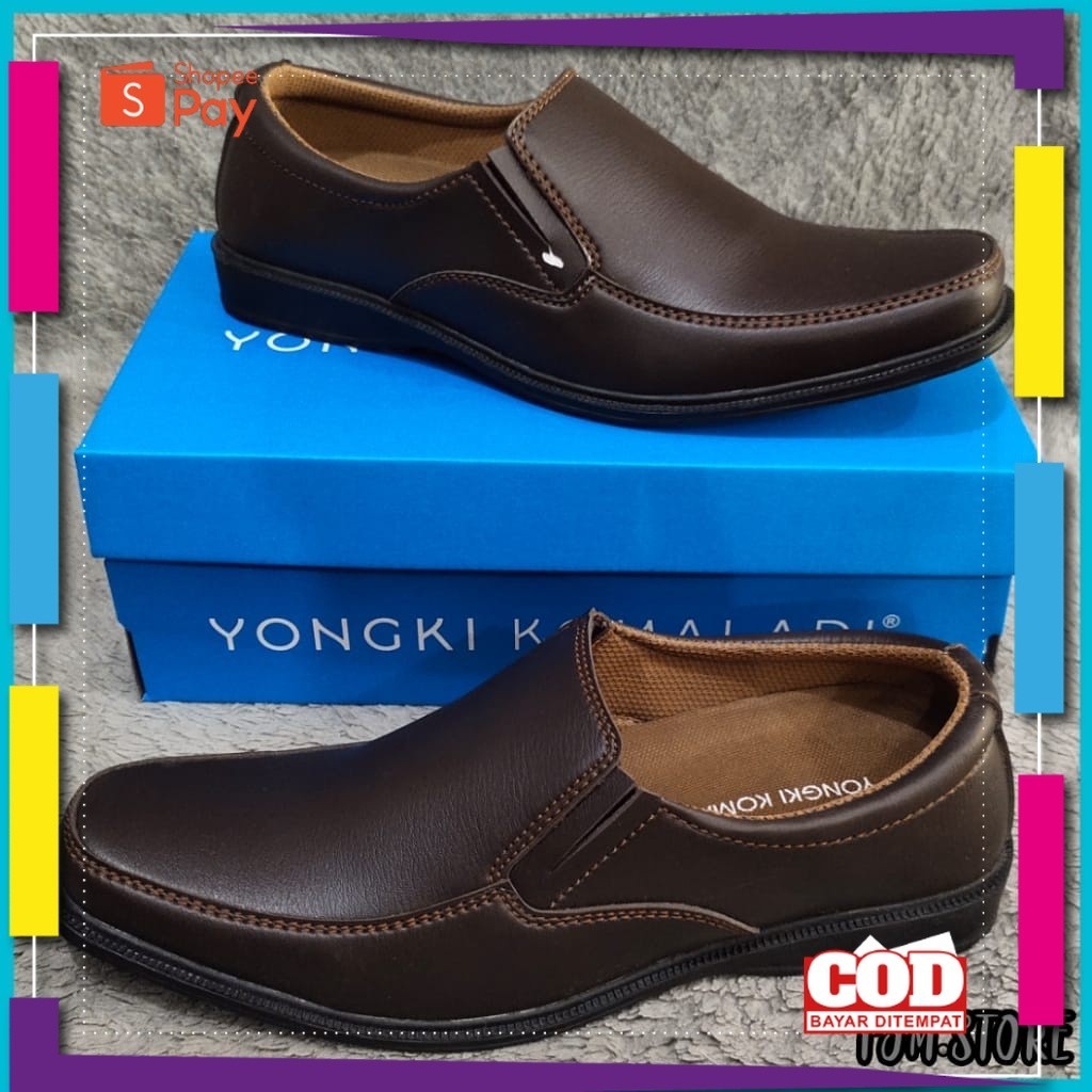 UKURAN SIZE 37 38 39 40 41 42 43 44 45 / Sepatu pantofel pria yongki komaladi sepatu pria yongki kom