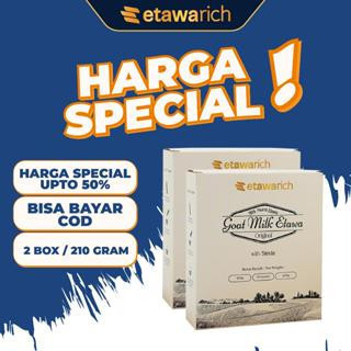 

2 Box Susu Susu Etawarich 210 Gram | Etawa | Dairy Milk Food Sugar | susu kambing etawa | nyeri sendi | nyeri lutut kaki | nyeri sendi dan tulang | kesehatan tulang | kambing bubuk murni 100% | Cegah Osteoporosis |asam urat herbal