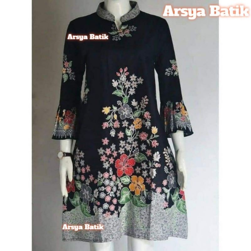 TUNIK TERBARU/BATIK/BATIK WANITA MODERN/BAJU WANITA/FASHION WANITA/BAJU BATIK/BAJU ATASAN/BAJU/TUNIK