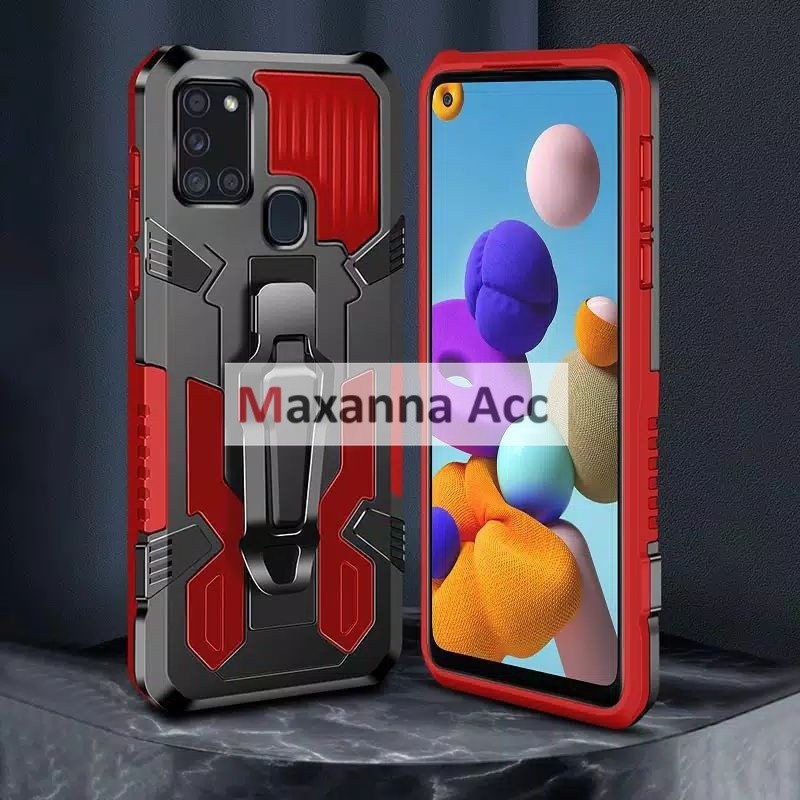 [MAXANNA] [ Samsung A01 / A01 Core / A02 / A02S / A03 / A03S / A03 Core ] Hard Case Robot i-Crystal 