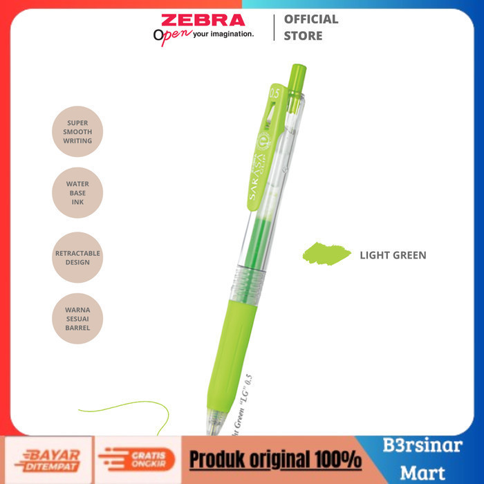 

[COD] DISKON Zebra Gel Pen Pulpen Sarasa Clip 0.5 mm Light Green Berkualitas