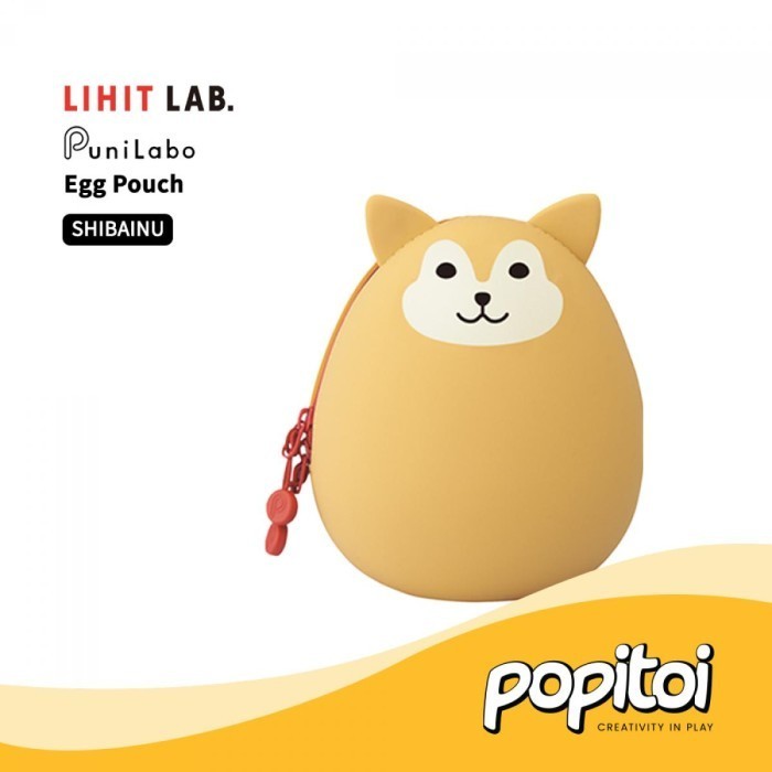 

Lihit Lab A-7783 A-7782 Punilabo Silicone Egg Pouch Dompet Koin Animal - SHIBAINU, REGULER