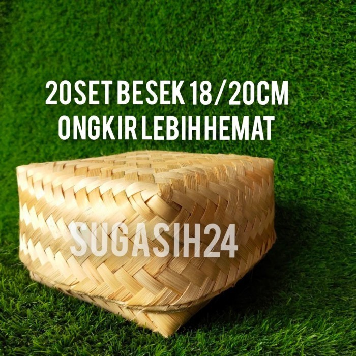 

20 pasang besek nasi anyaman bambu