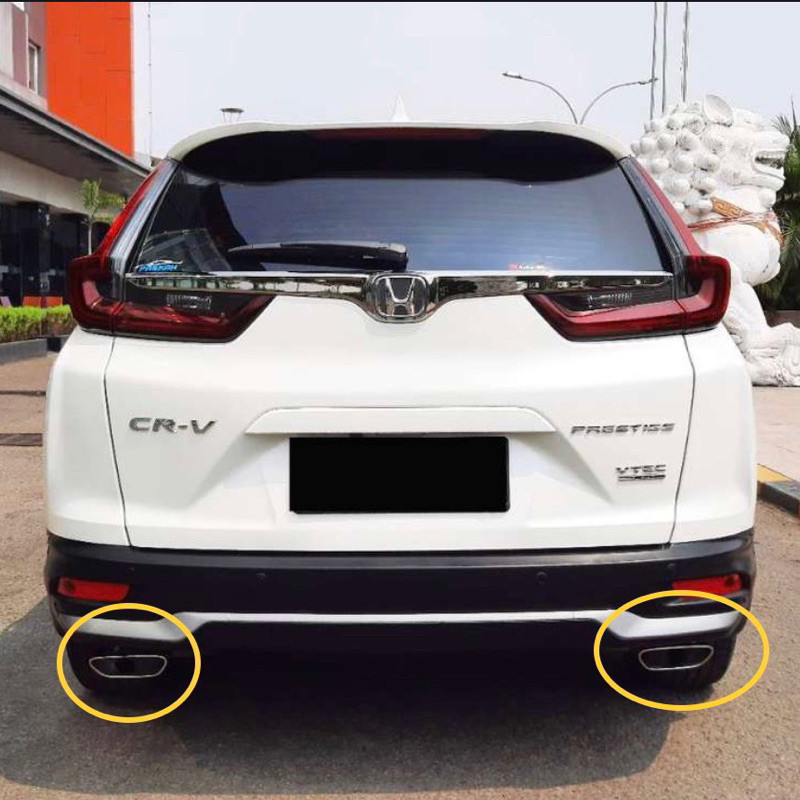 Ujung knalpot Honda CRV turbo RW facelift 21-23 muffler tip sepasang