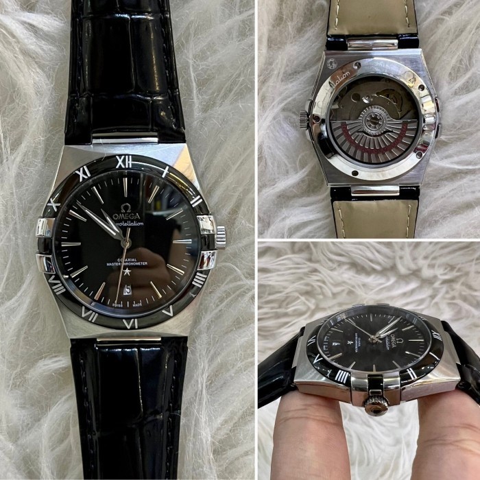 JAM TANGAN PRIA OMEGA SEMASTER MEWAH AUTOMATIC JAPAN SUPER GRADE AAA ANTI BADAI  #omega763