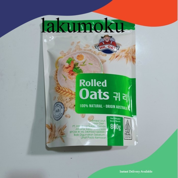 

mr oat rolled oat 800 gr/rolled oat hijau 800 gram/MR. OAT HIJAU 800 gr