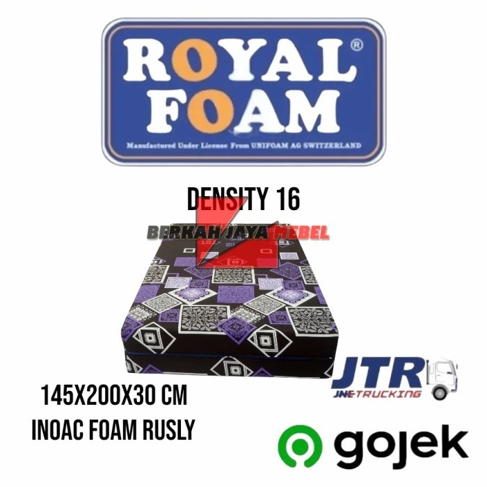 (COD) kasur busa royal foam 140x200x30 cm garansi 5 tahun