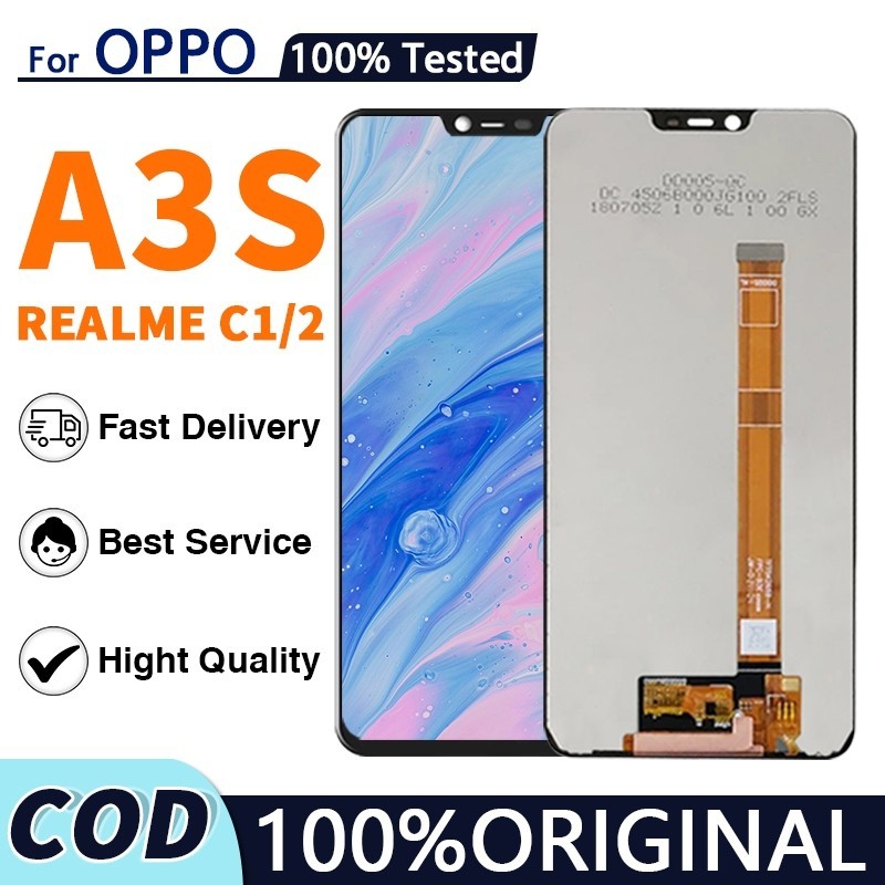 【ORIGINAL】LCD OPPO A3S A5 / REALME 2 / REALME C1 FULLSET TOUCHSCREEN / ORIGINAL100% LCD / copotan / 