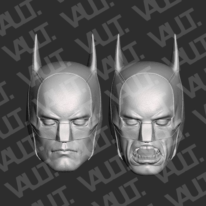 DJ04 Figure Head Custom DC Multiverse McFarlane Mezco The Batman 2022 Robert Pattinson HS