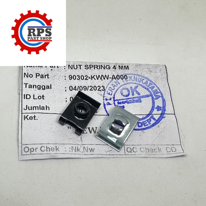 KLIP PLAT BAUT SKRUP M4 TEBAL ORIGINAL CLIP BODY HONDA