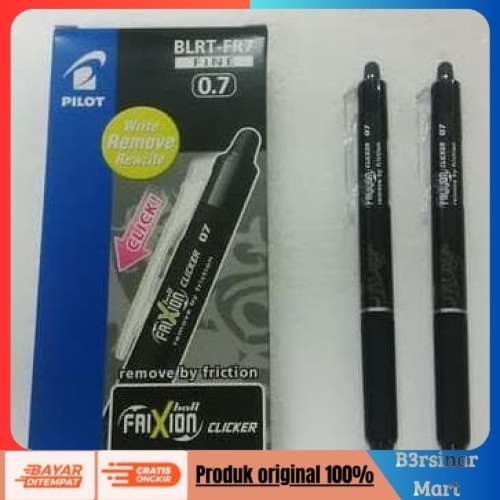 

[[KUALITAS TERBAIK]] PULPEN FRIXION 0.5 & 0.7 (JETRET) / PULPEN BISA DIHAPUS / BALLPOINT 0.7 HITAM COD