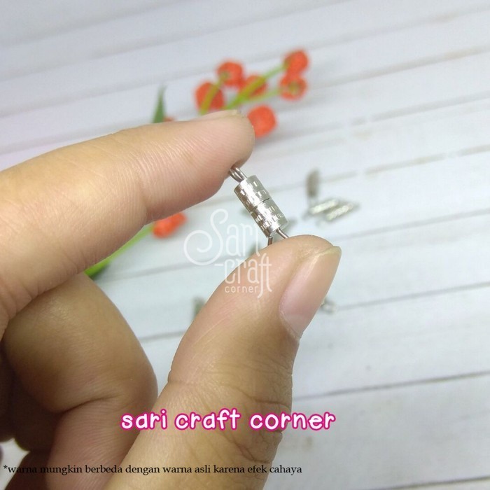 100pcs - Kokot Ulir Kait Kalung Gelang Putar