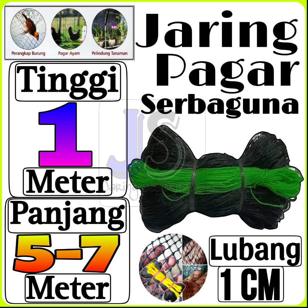Jaring Ayam Lubang 1 cm Lebar 1 Meter / Jaring Pagar Ayam / Jaring Burung