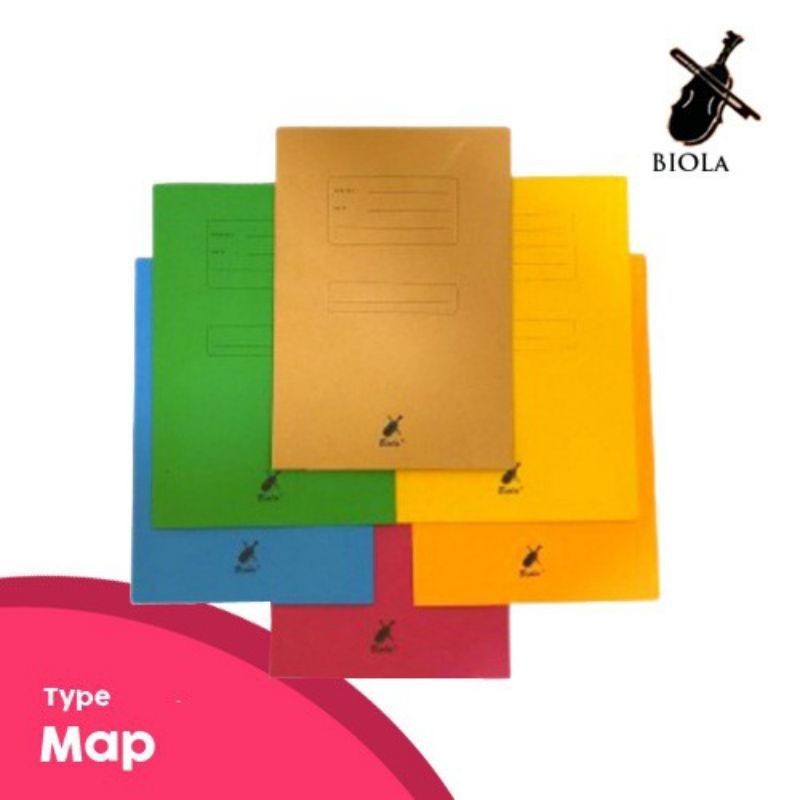 

(10 lembar) Stopmap Biola 5002 / Map Kertas Folio Biola 5002 / Map Folder
