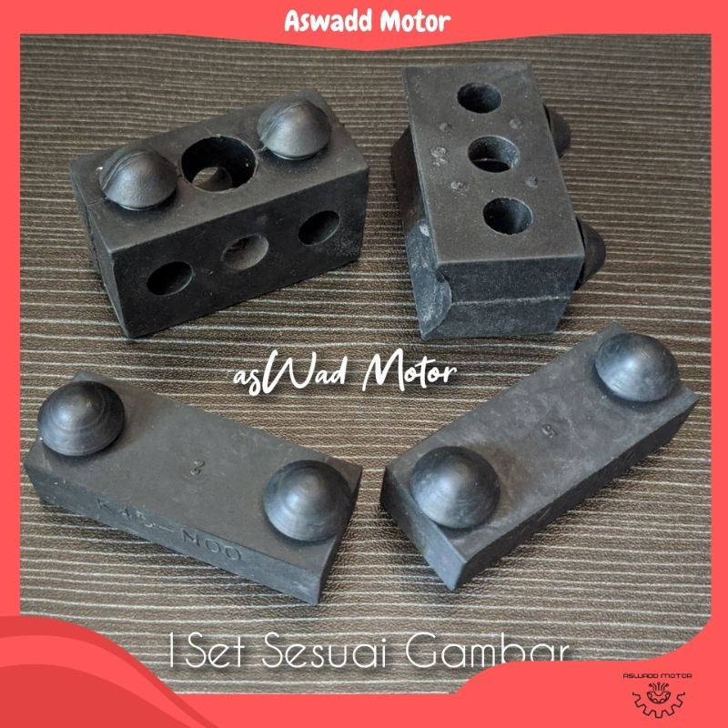 1SET KARET GANJAL JOK HONDA TIGER 2000 LAMA / KARET GANJEL JOK TIGER LAMA / KARET JOK HONDA TIGER OL