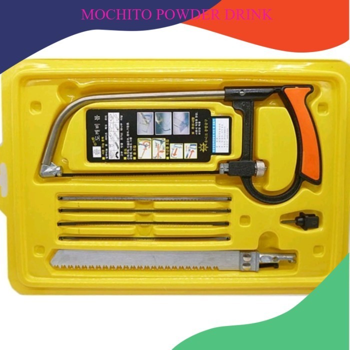 gergaji besi kayu kaca set hacksaw serbaguna/gergaji mini multi fungsi