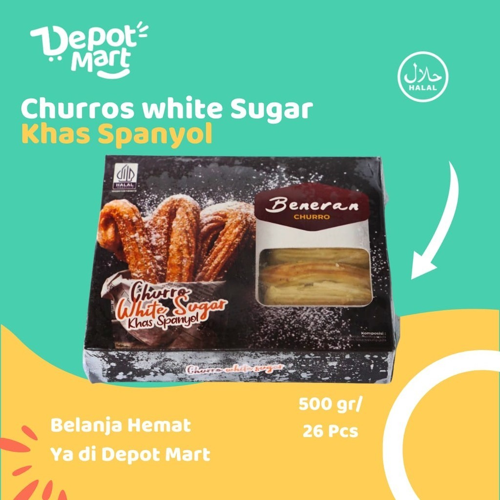 

Beneran Churros Frozen isi 26 pcs Makanan Frozen Food Kekinian Depot Mart