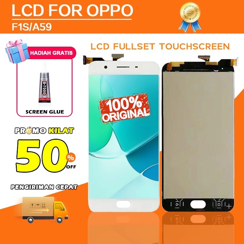 [ORIGINAL]  LCD OPPO F1S FULLSET TOUCHSCREEN - LCD OPPO A59 -LCD OPPO A1601 COMPLETE ORIGINAL