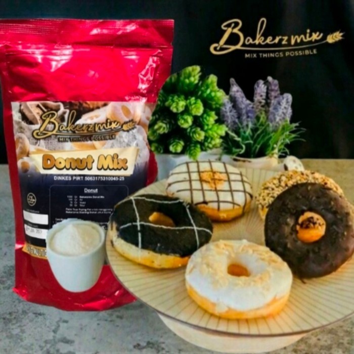 

New-Promo Tepung Premix Bakerzmix Donut Mix Donat kentang Donat - 1 kg