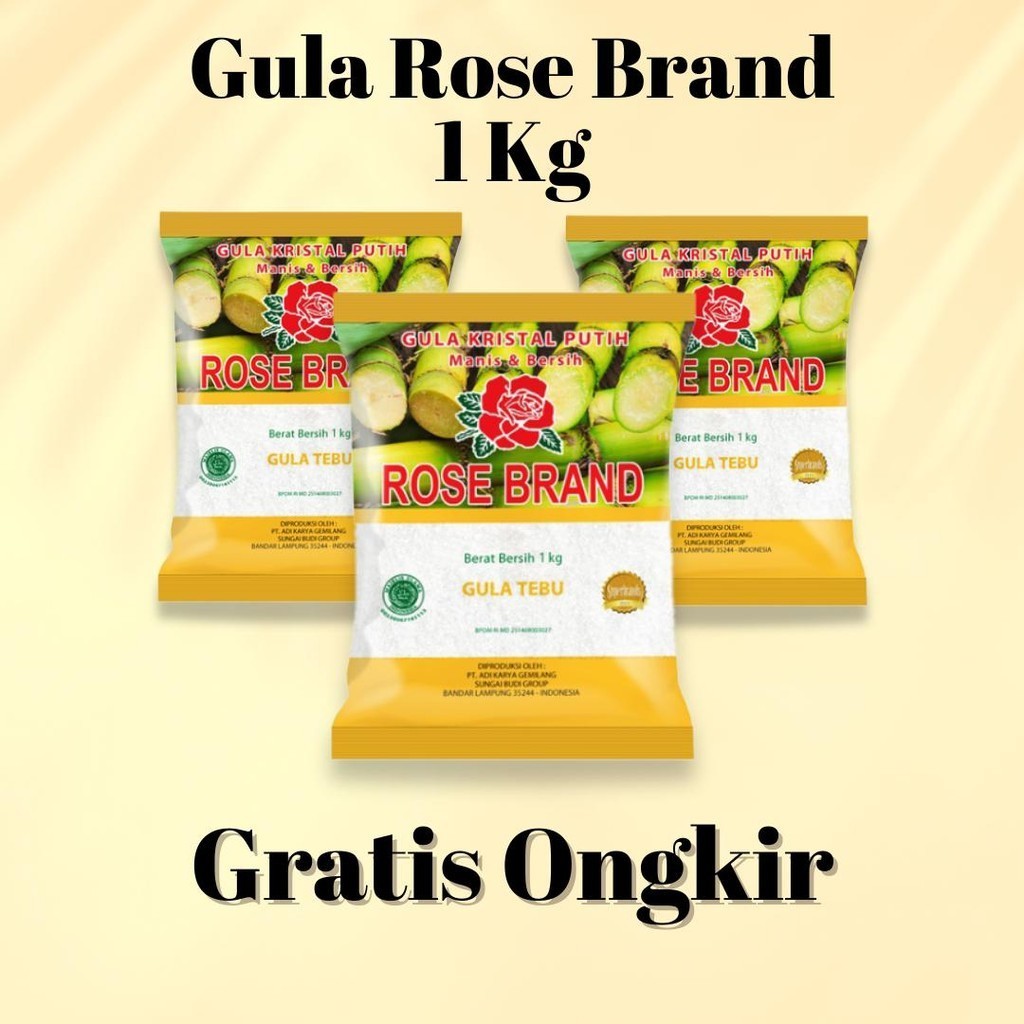 

Gula Rose Brand 1Kg Murah Meriah, Pengiriman Cepat